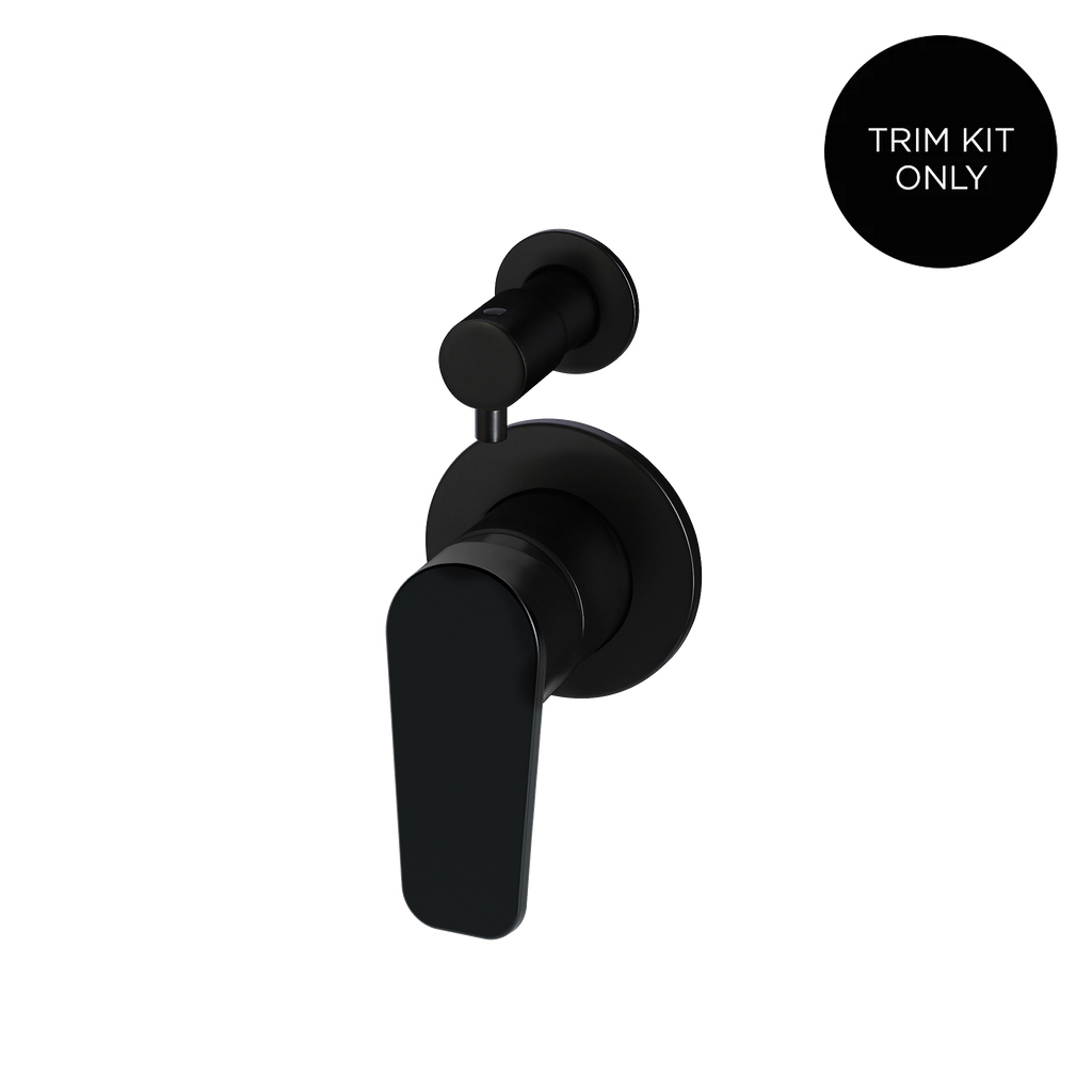 Wall/Shower Diverter Mixer Paddle HandleTrim Kit Matte Black