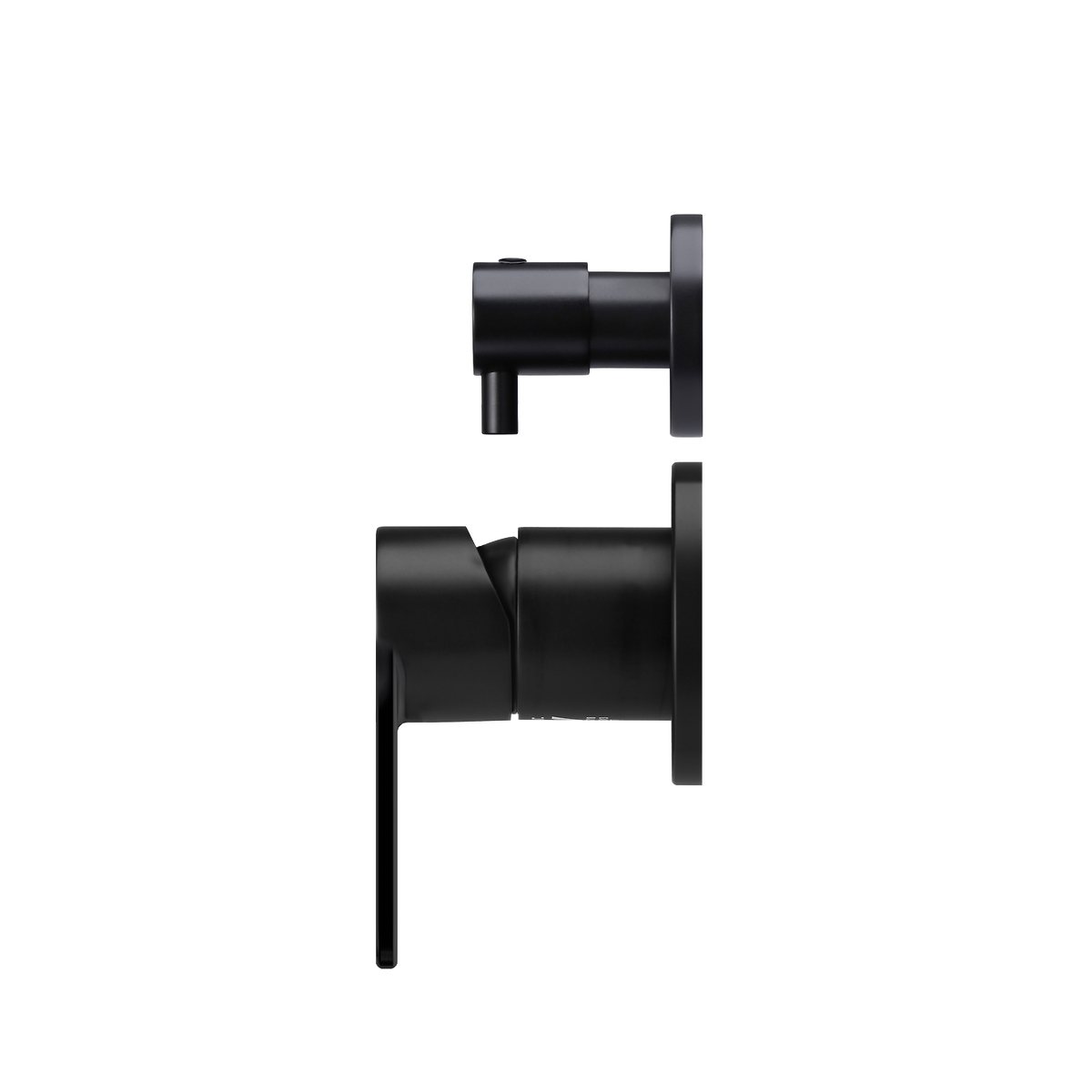 Wall/Shower Diverter Mixer Paddle HandleTrim Kit Matte Black