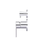 Wall/Shower Diverter Mixer Paddle HandleTrim Kit Chrome