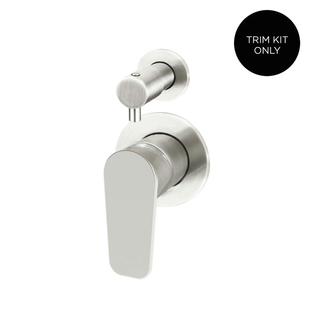Wall/Shower Diverter Mixer Paddle HandleTrim Kit Brushed Nickel