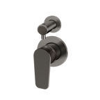 Wall/Shower Diverter Mixer Paddle HandleTrim Kit Brushed Gun Metal