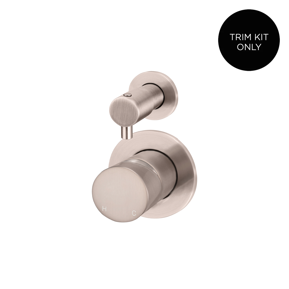 Wall/Shower Diverter Mixer Pinless Handle Trim Kit Champagne