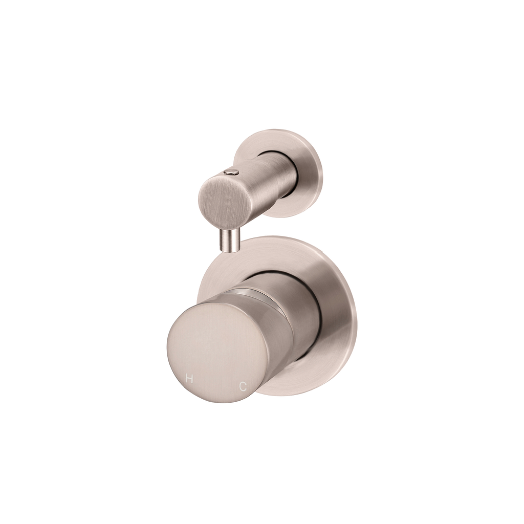 Wall/Shower Diverter Mixer Pinless Handle Trim Kit Champagne