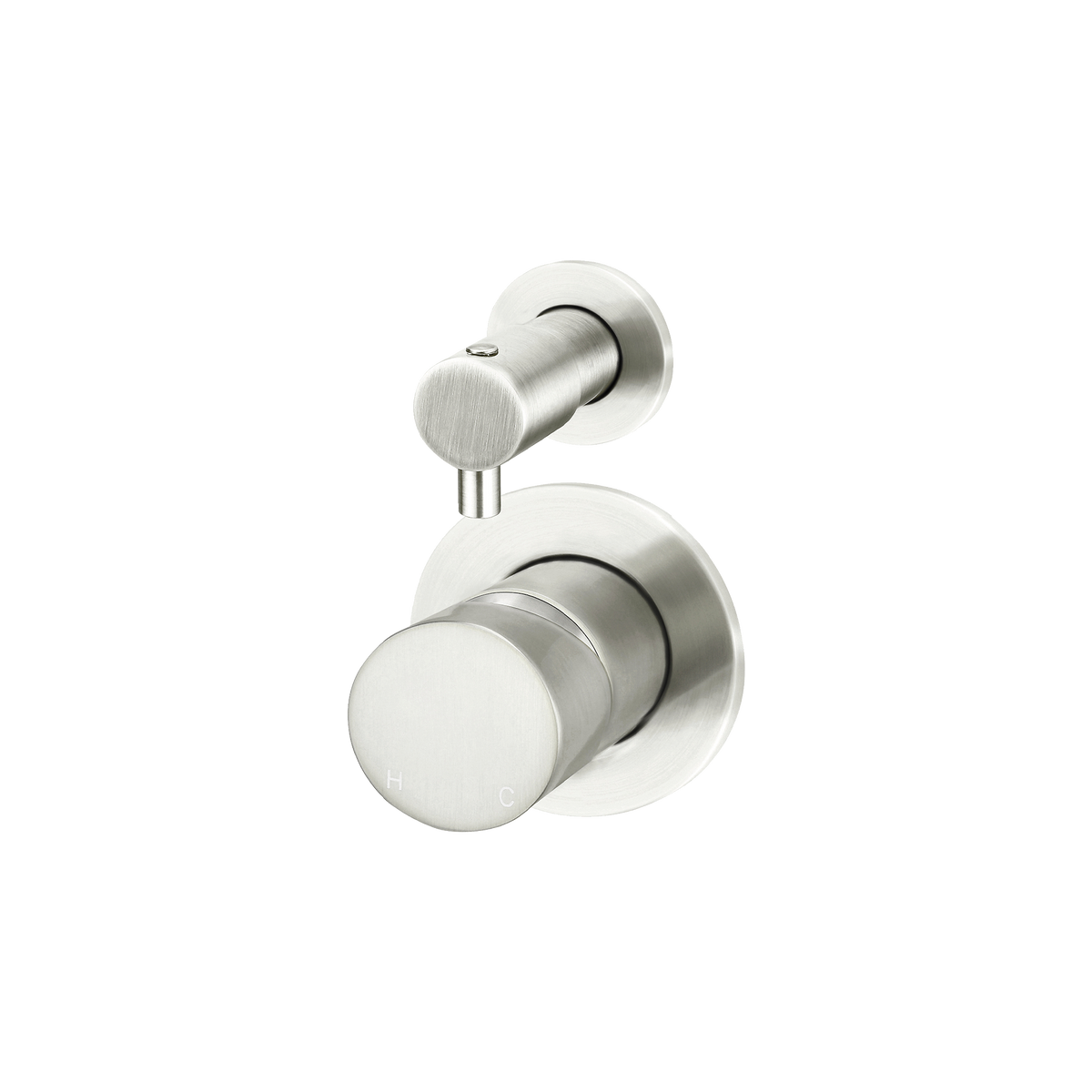 Wall/Shower Diverter Mixer Pinless Handle Trim Kit Brushed Nickel