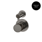 Wall/Shower Diverter Mixer Pinless Handle Trim Kit Gun Metal
