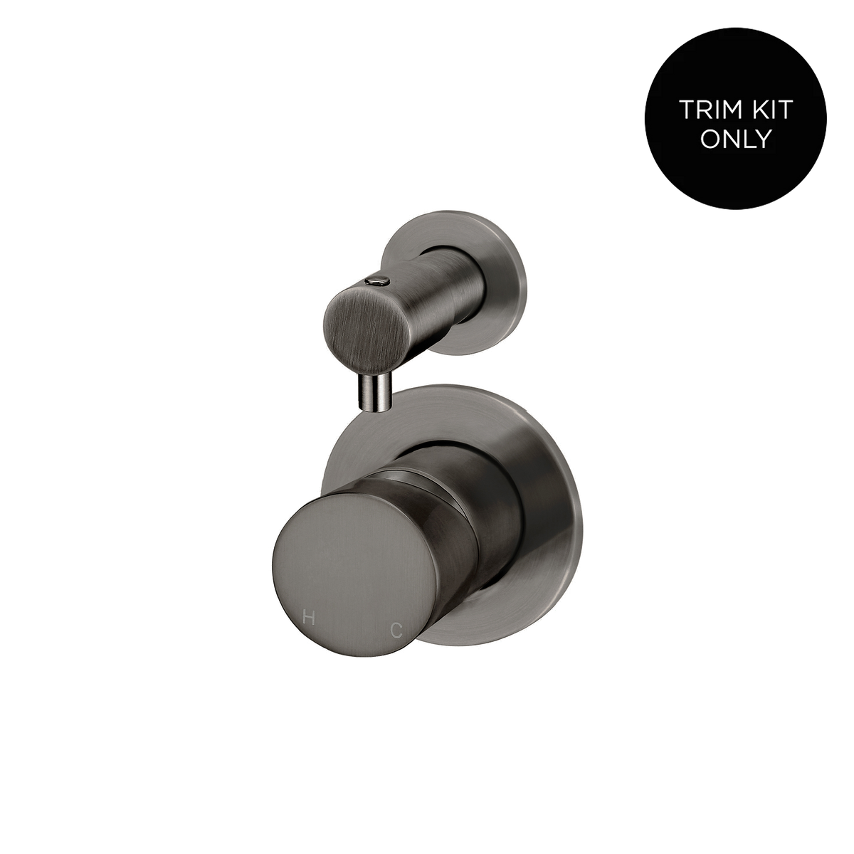 Wall/Shower Diverter Mixer Pinless Handle Trim Kit Gun Metal