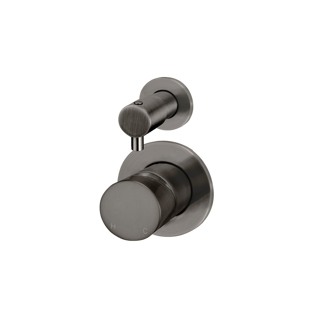 Wall/Shower Diverter Mixer Pinless Handle Trim Kit Gun Metal