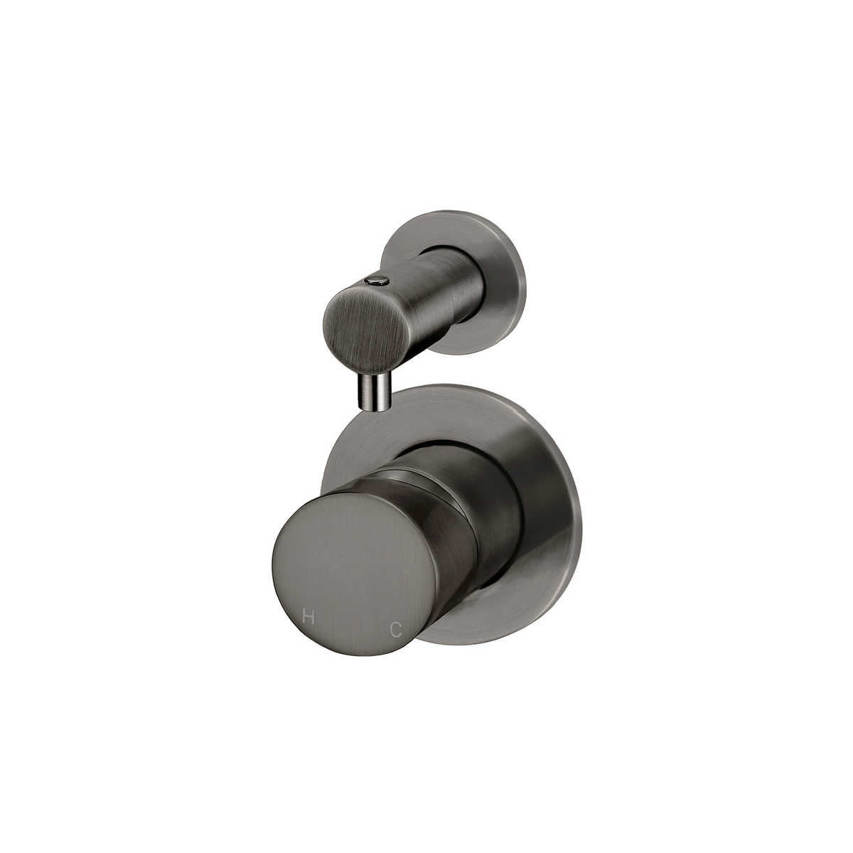 Wall/Shower Diverter Mixer Pinless Handle Trim Kit Gun Metal