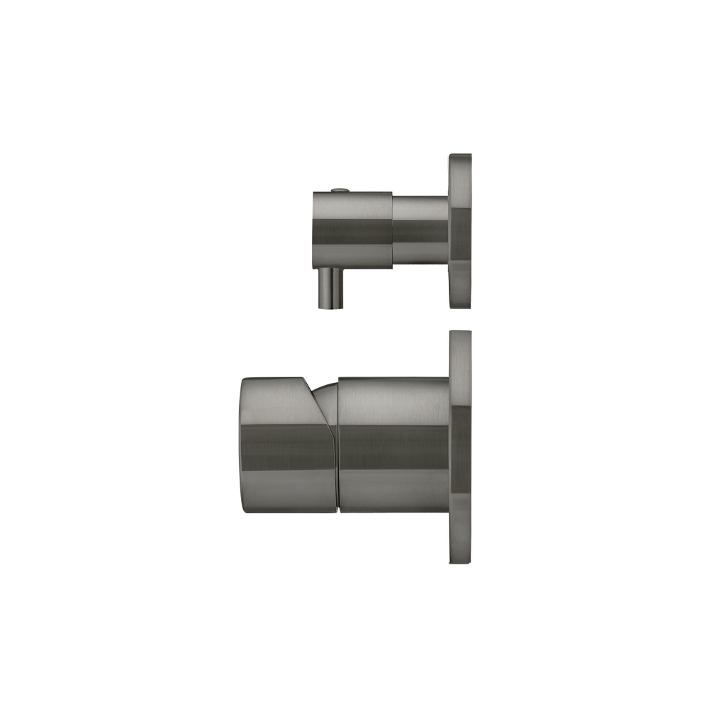 Wall/Shower Diverter Mixer Pinless Handle Trim Kit Gun Metal