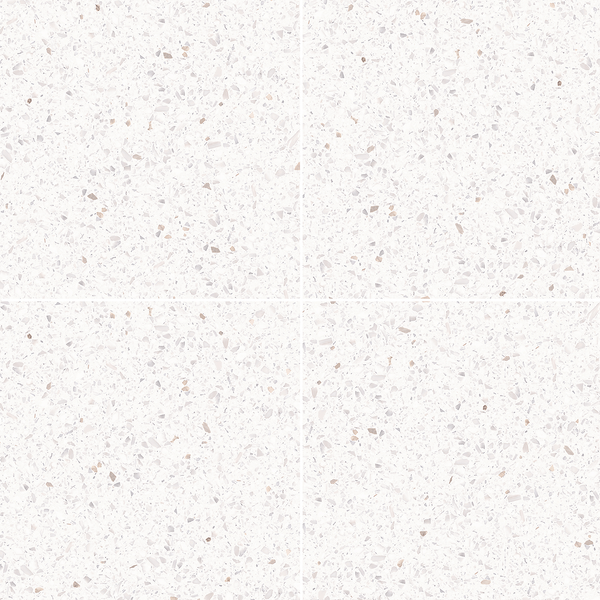 Vicenza Terrazzo Snow White Hilite Textured Tile
