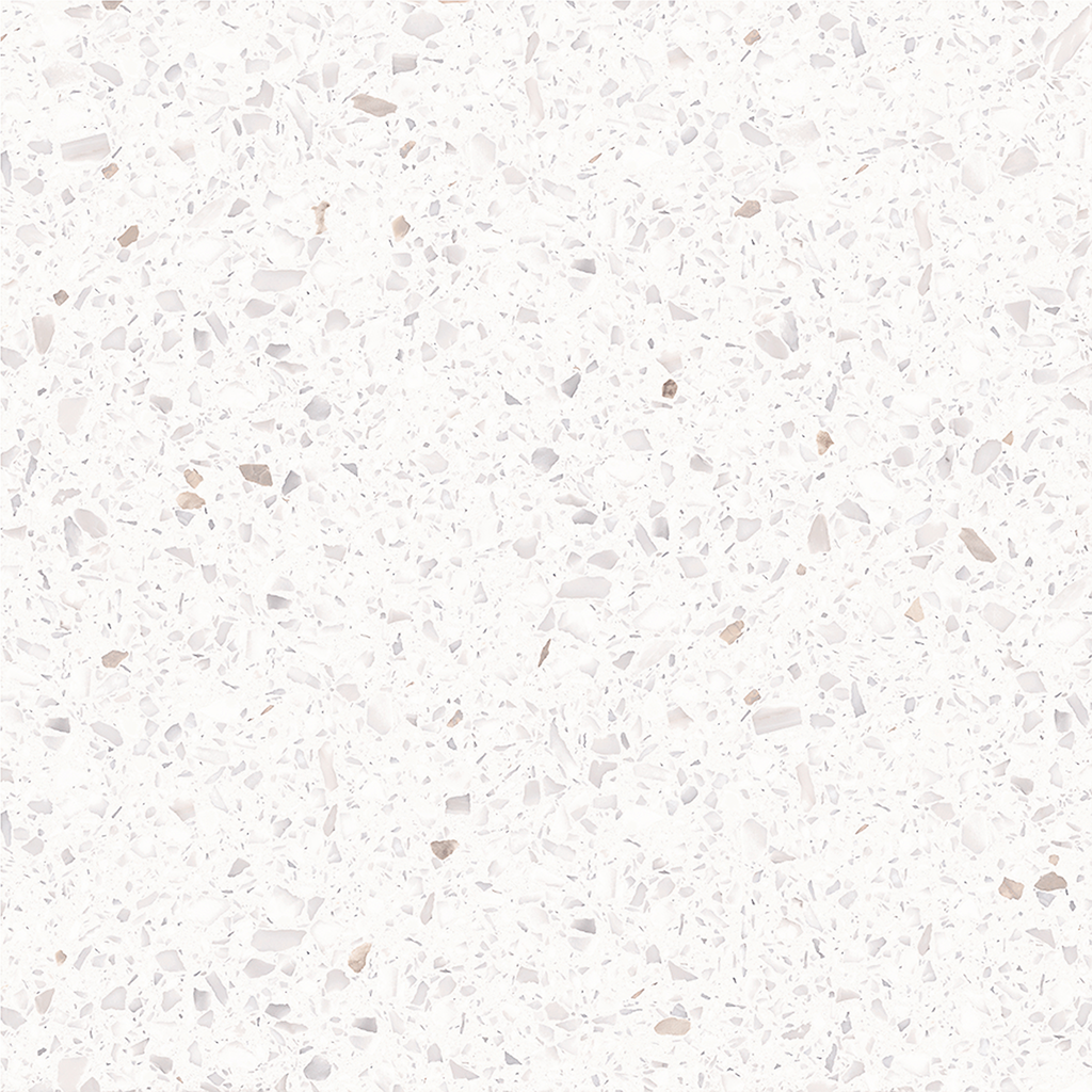 Terrazzo Snow White Hilite Textured Tile