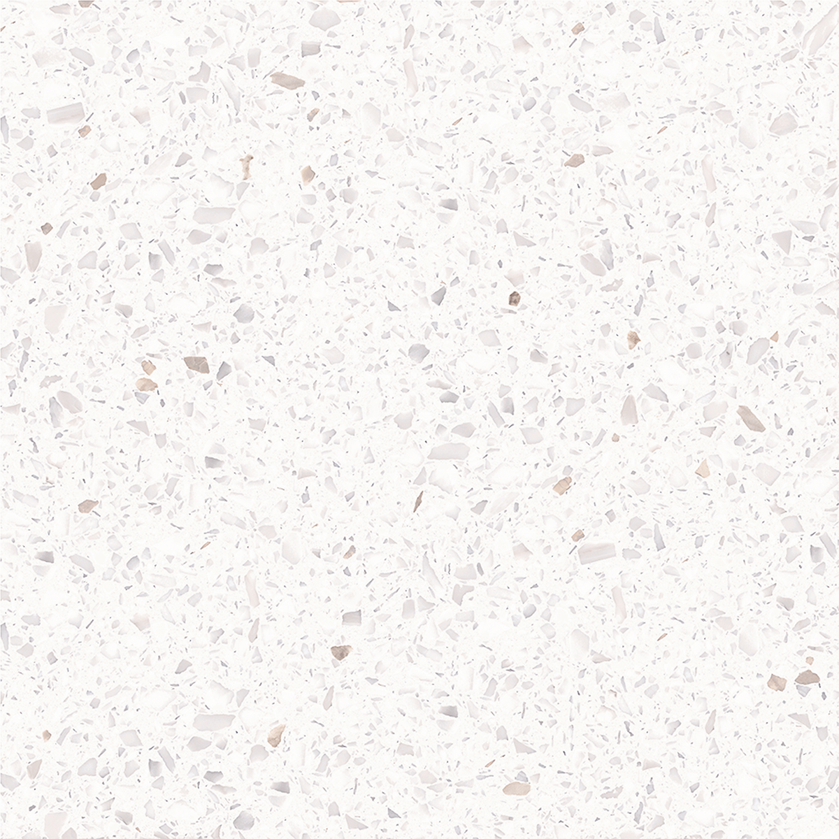 Terrazzo Snow White Hilite Textured Tile