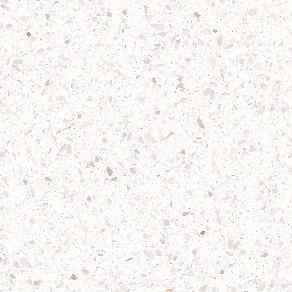Terrazzo Snow White Hilite Textured Tile