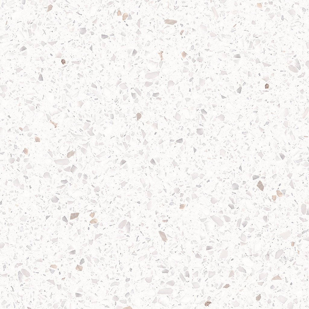 Terrazzo Snow White Hilite Textured Tile