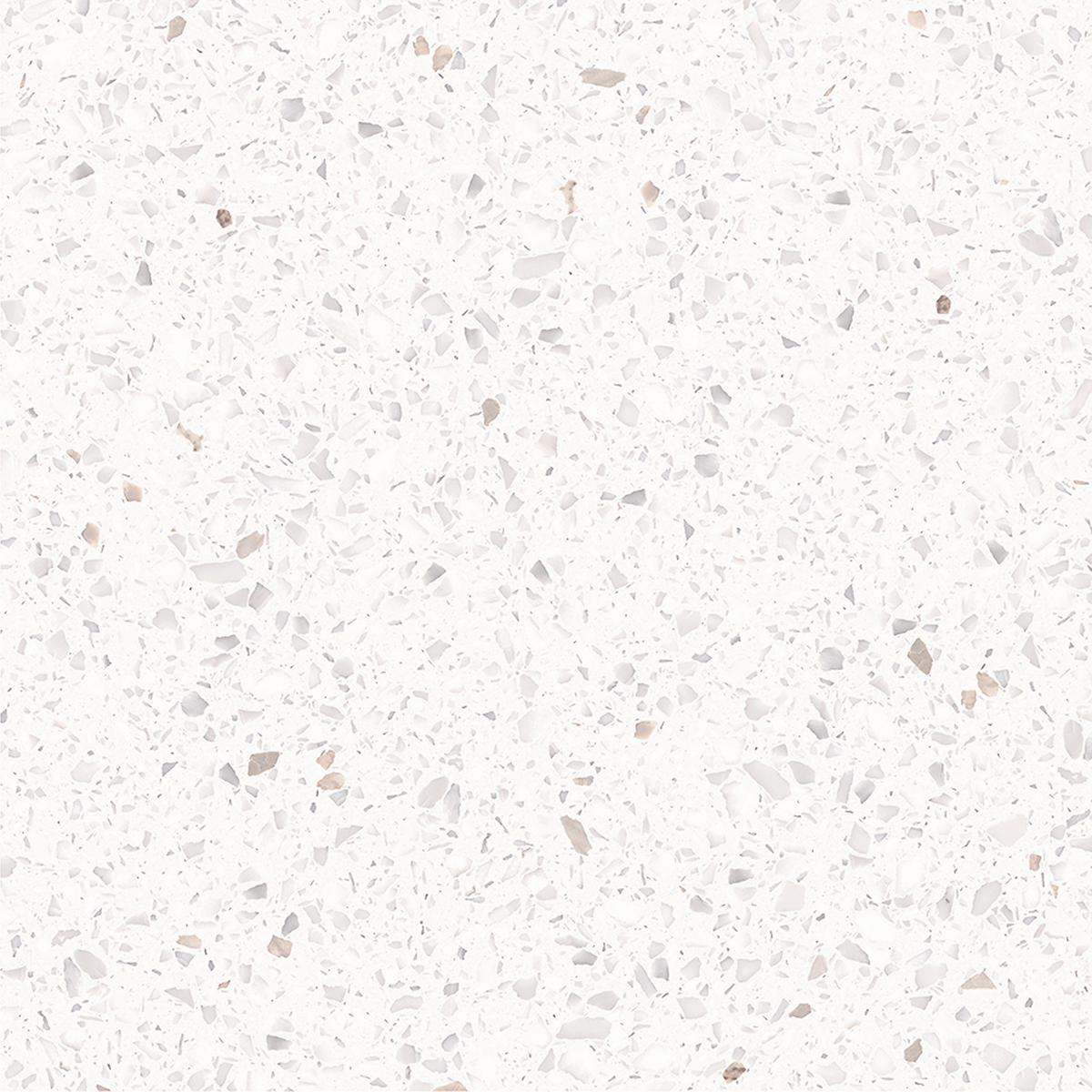 Terrazzo Snow White Hilite Textured Tile