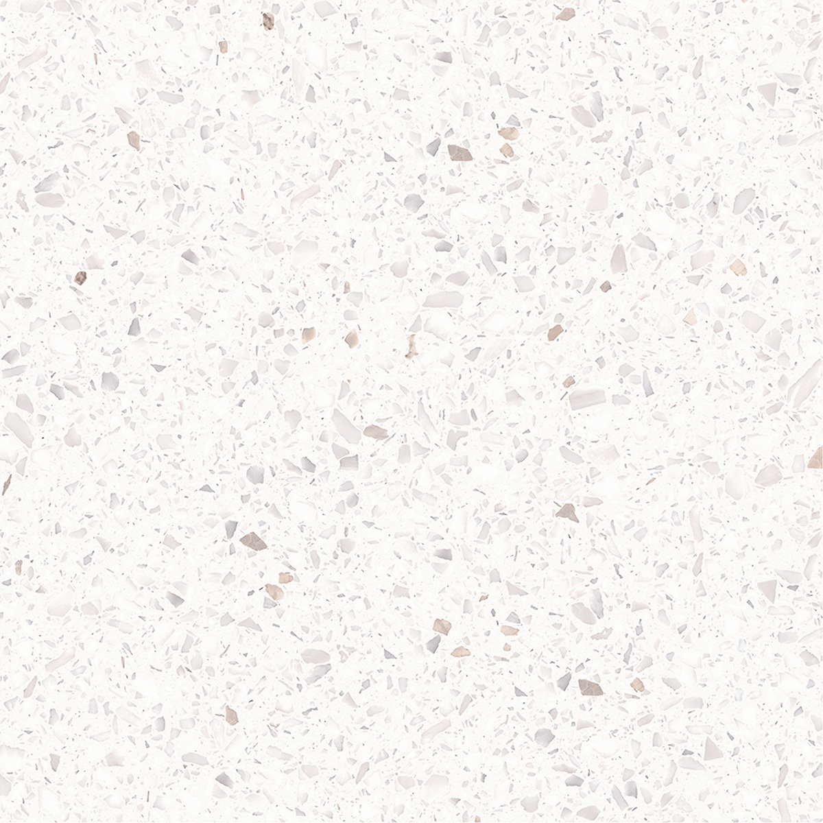 Terrazzo Snow White Hilite Textured Tile