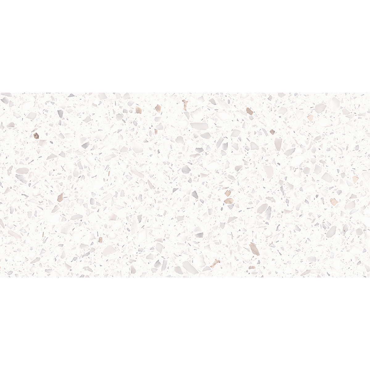 Vicenza Terrazzo Snow White Hilite Textured Tile