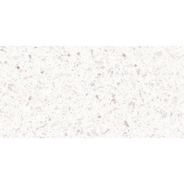 Vicenza Terrazzo Snow White Hilite Textured Tile
