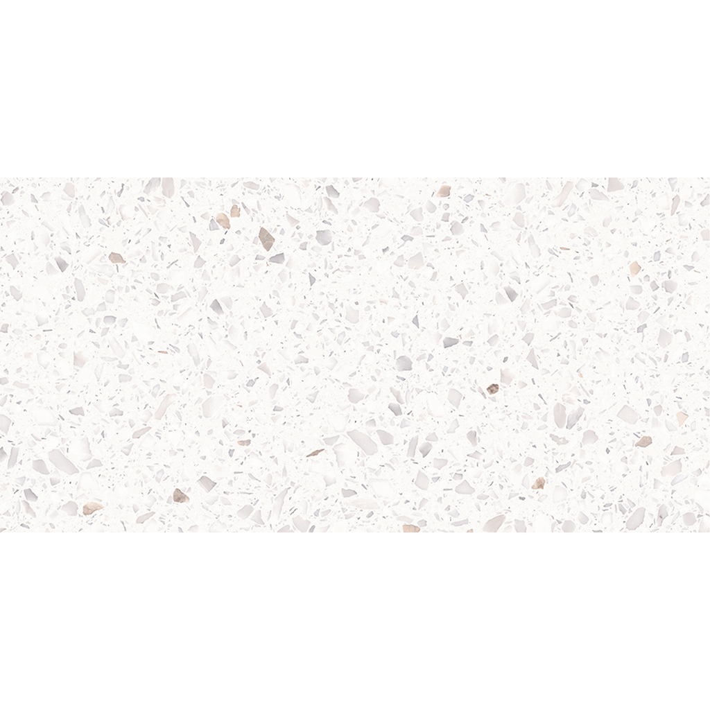 Terrazzo Snow White Hilite Textured Tile