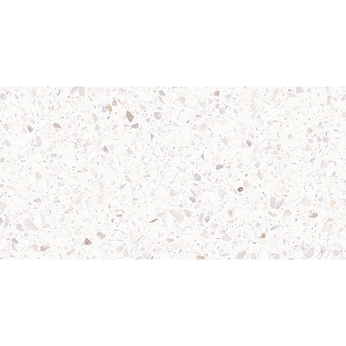 Terrazzo Snow White Hilite Textured Tile