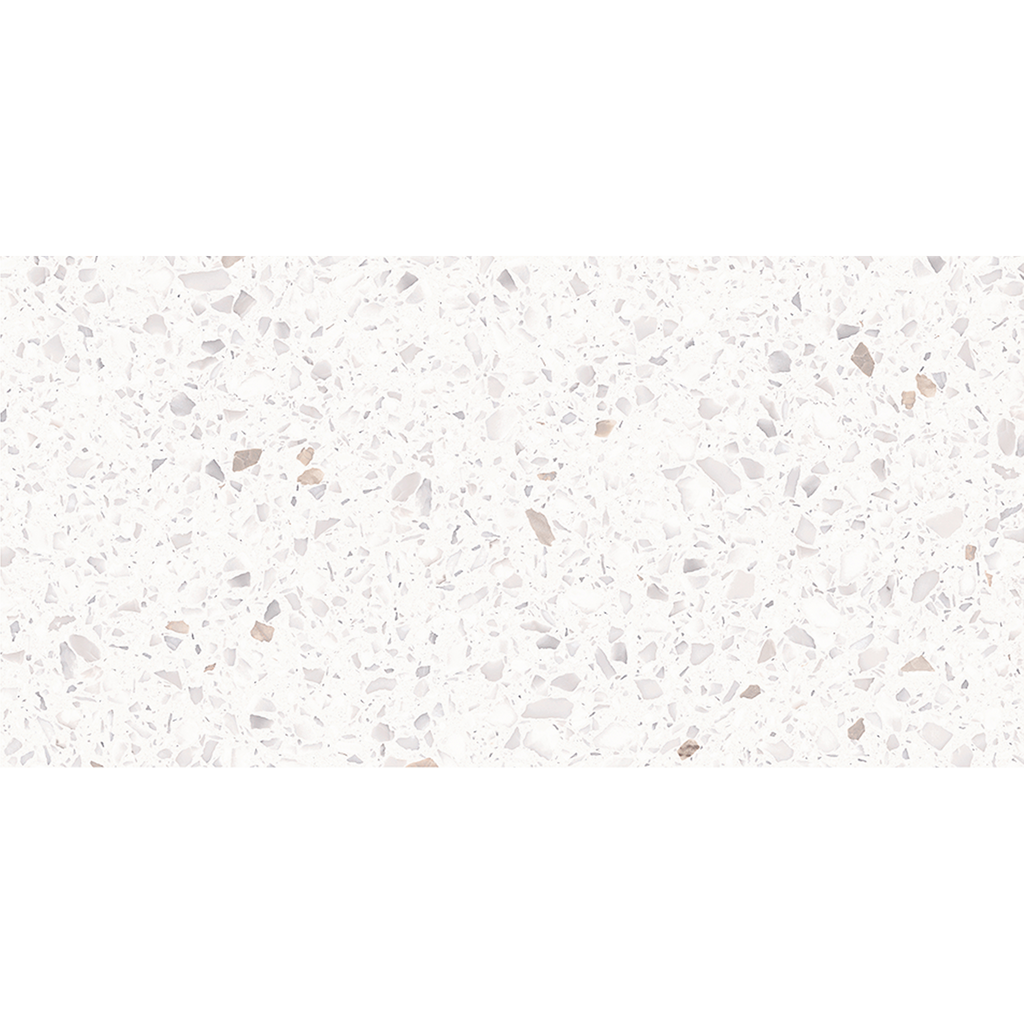 Terrazzo Snow White Hilite Textured Tile