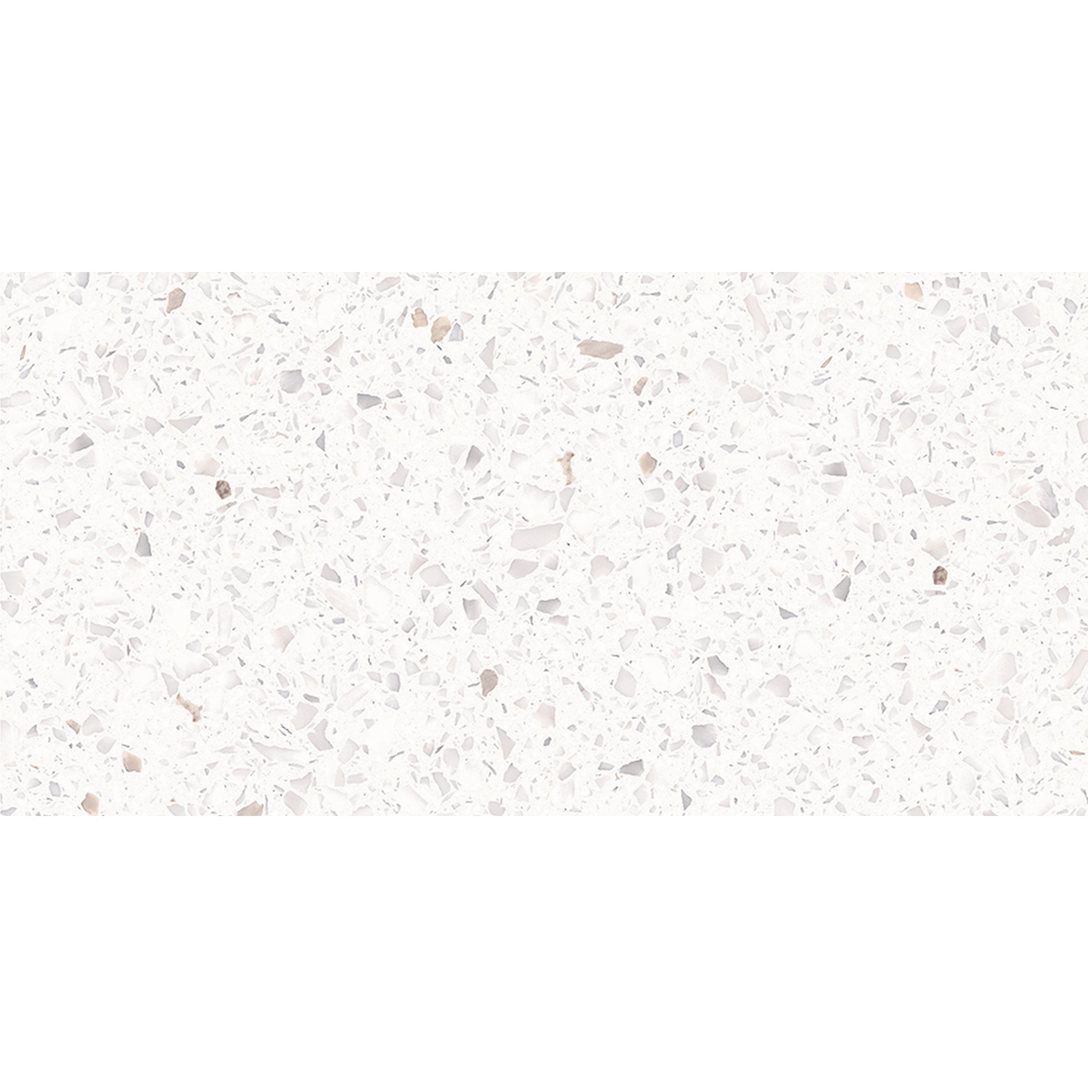 Terrazzo Snow White Hilite Textured Tile