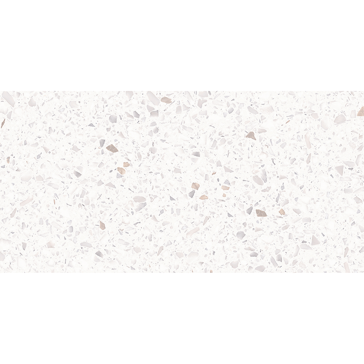Terrazzo Snow White Hilite Textured Tile