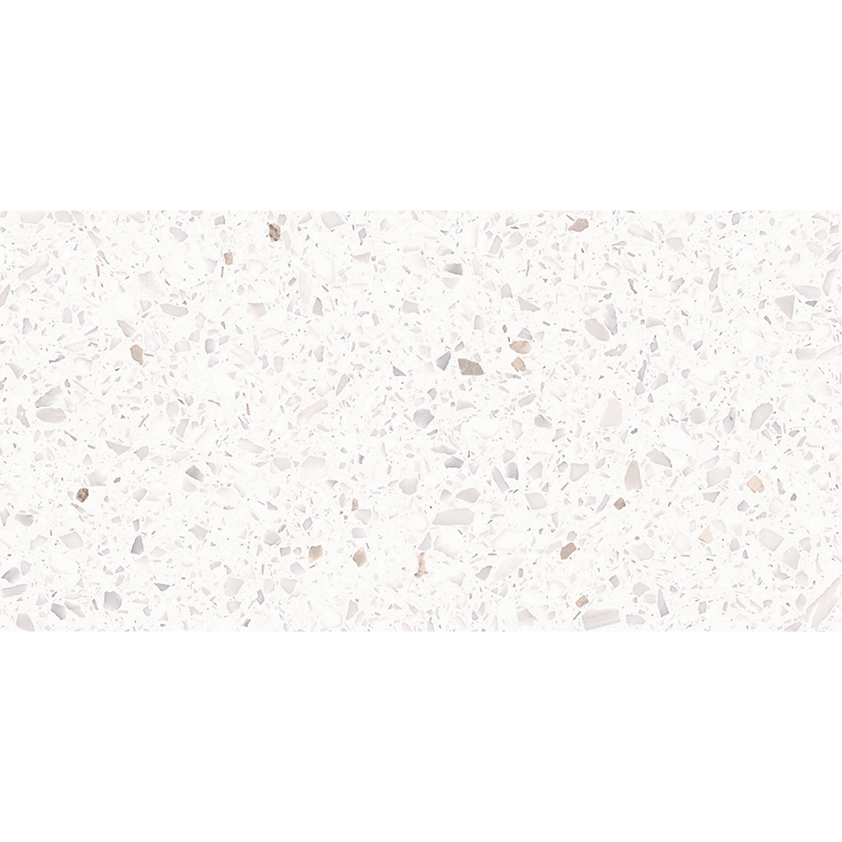Terrazzo Snow White Hilite Textured Tile