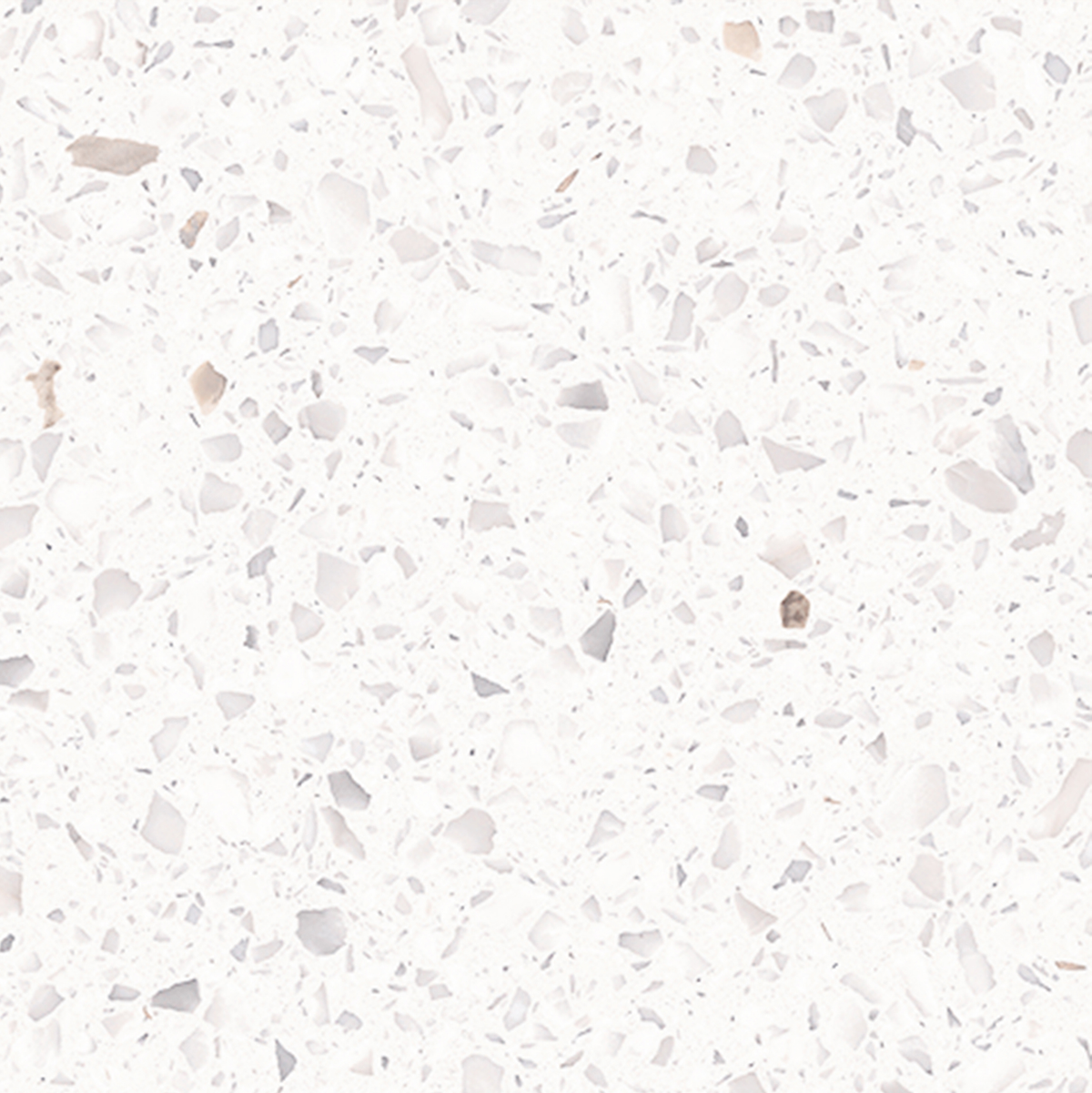 Vicenza Terrazzo Snow White Hilite Textured Tile