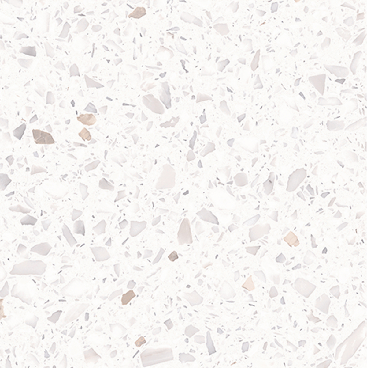 Terrazzo Snow White Hilite Textured Tile