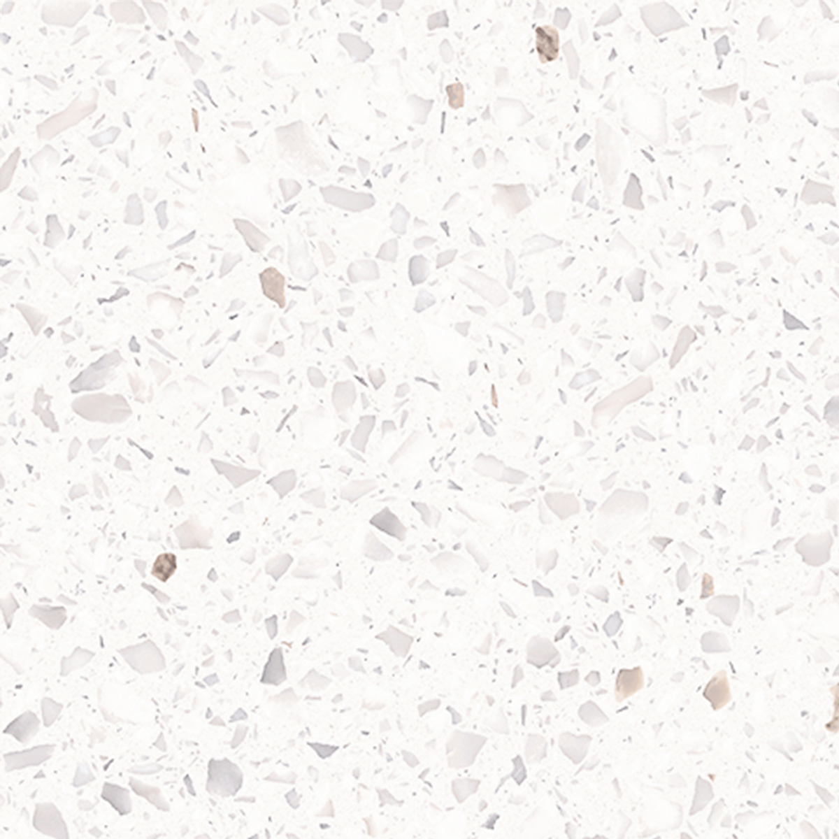 Terrazzo Snow White Hilite Textured Tile