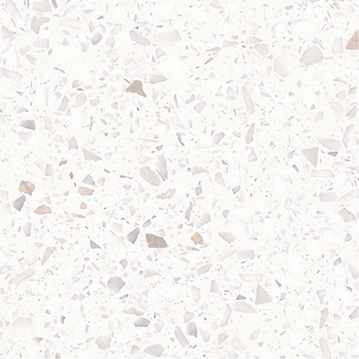 Terrazzo Snow White Hilite Textured Tile