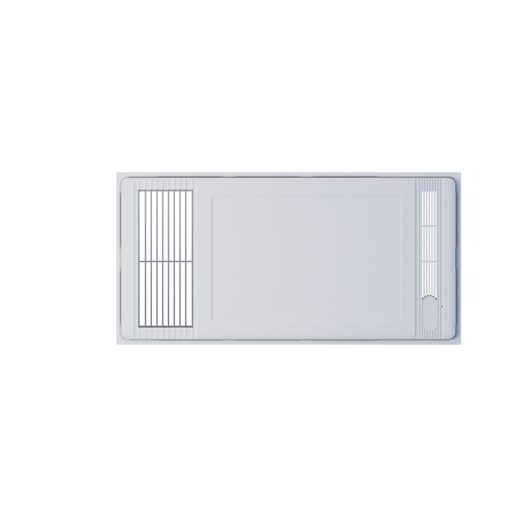 4 in 1 Bathroom Heater 600 Series (Flat Panel)Matte White