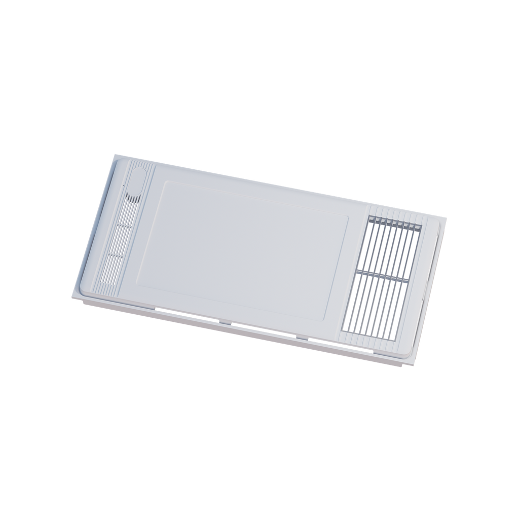 4 in 1 Bathroom Heater 600 Series (Flat Panel)Matte White