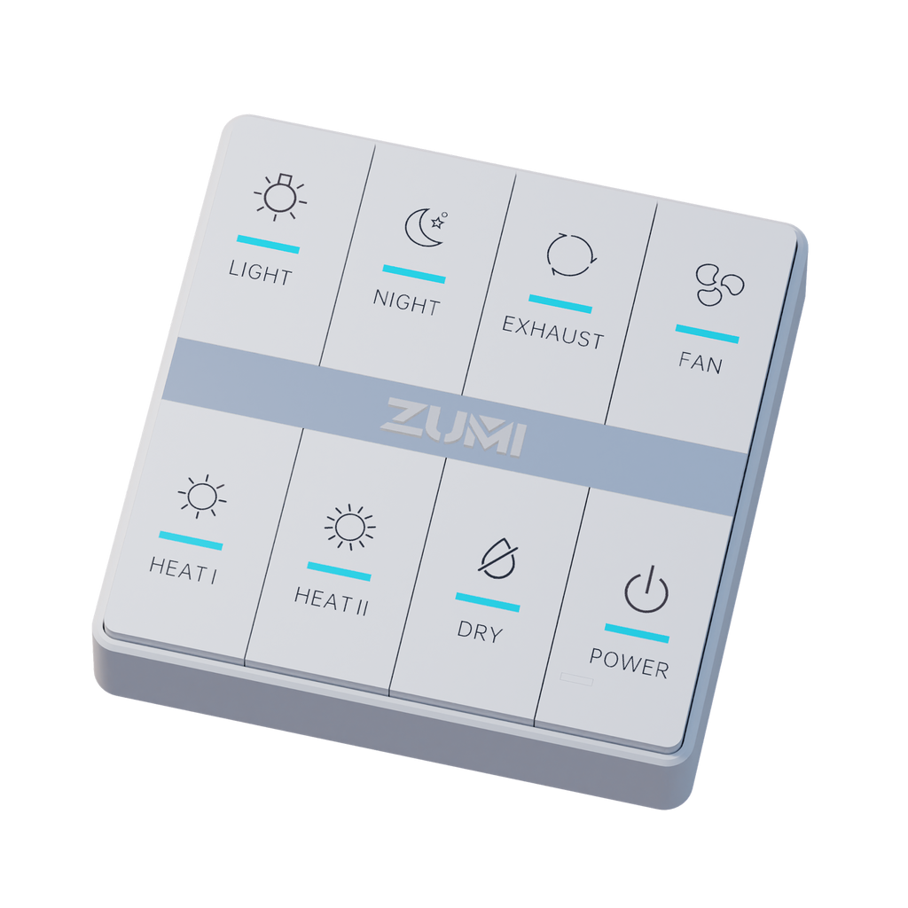 4 in 1 Bathroom Heater 600 Series (Flat Panel)Matte White