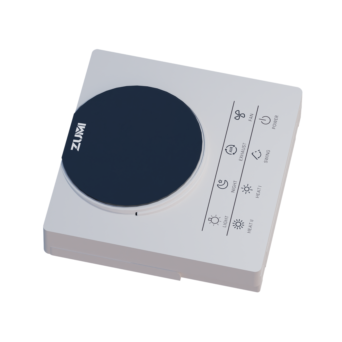 4 in 1 Bathroom Heater 600 Series Matt White (White Controller)