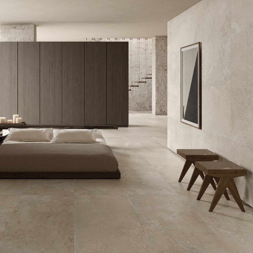 Dune Lineal Embossed Textured Tile - lifestyle view