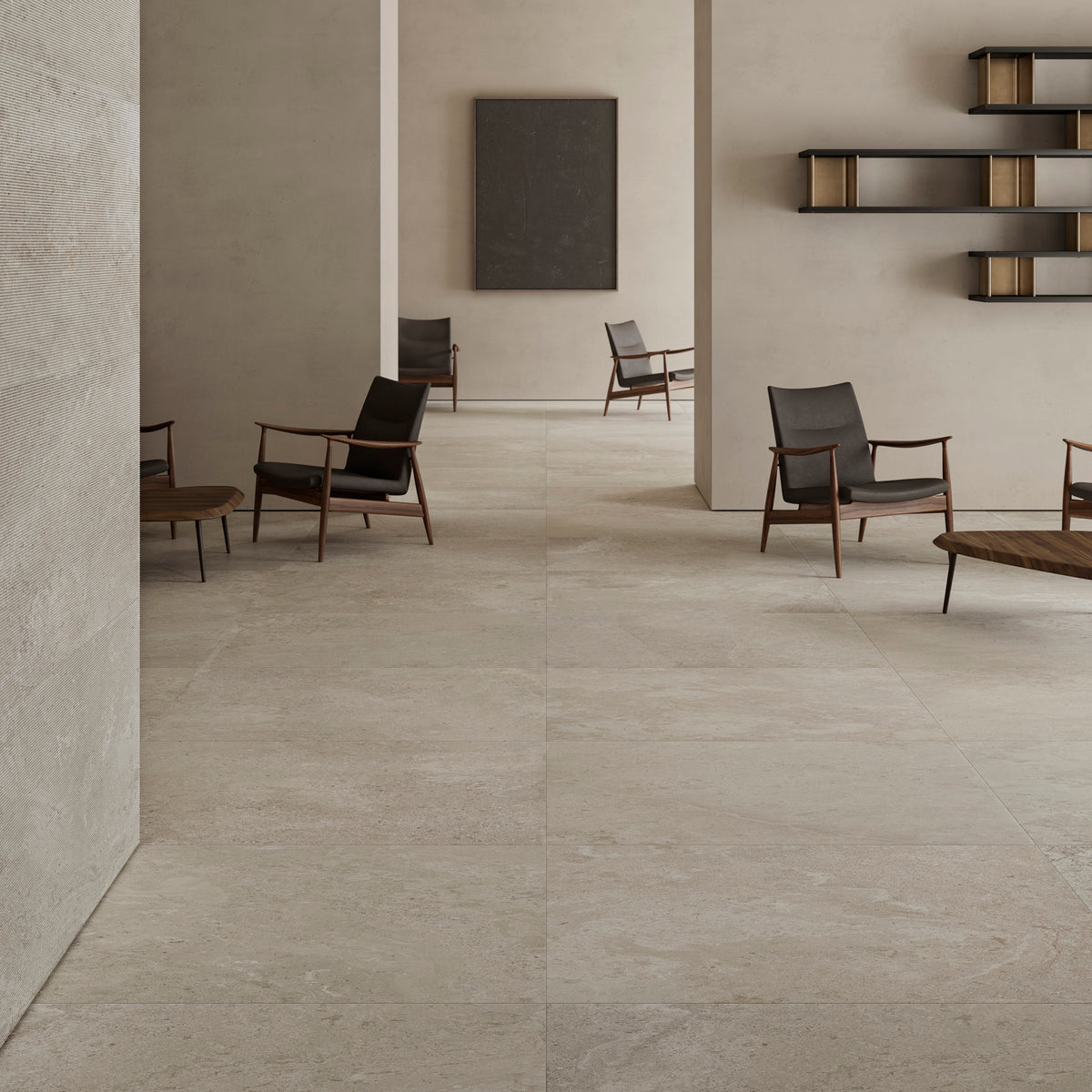 Pearl Lineal Embossed Textured Tile - lifestyle view