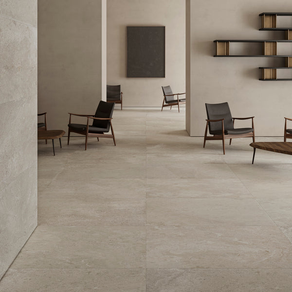 Pearl Lineal Embossed Textured Tile - lifestyle view