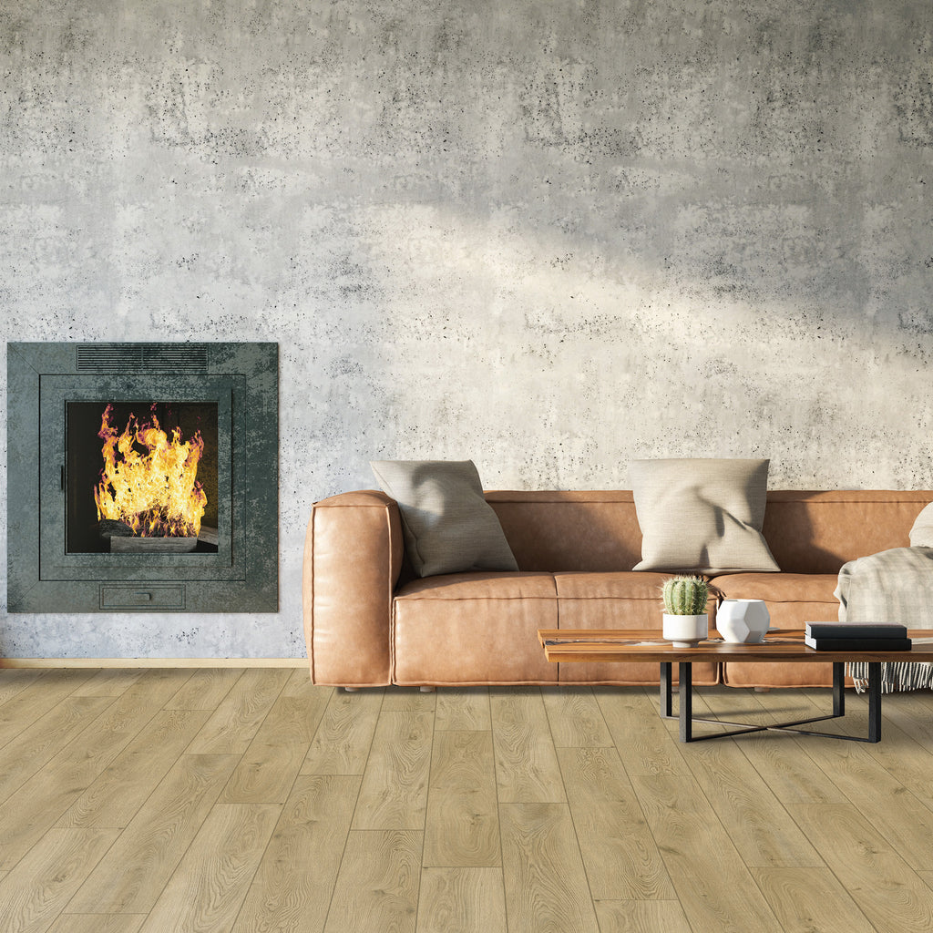Natural Oak Luxury Vinyl Textured - lifestyle view