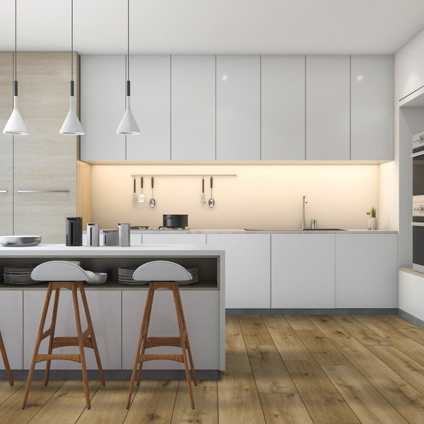 Golden Caramel Oak Luxury Vinyl Textured - lifestyle view