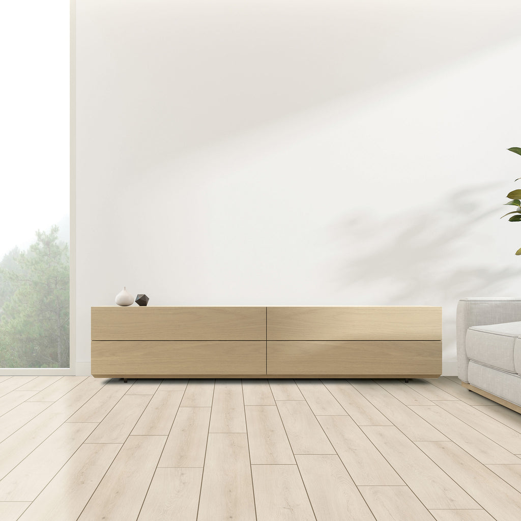 White Wash Oak Luxury Vinyl Textured - lifestyle view