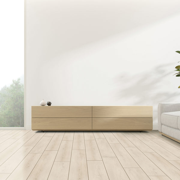 White Wash Oak Luxury Vinyl Textured - lifestyle view