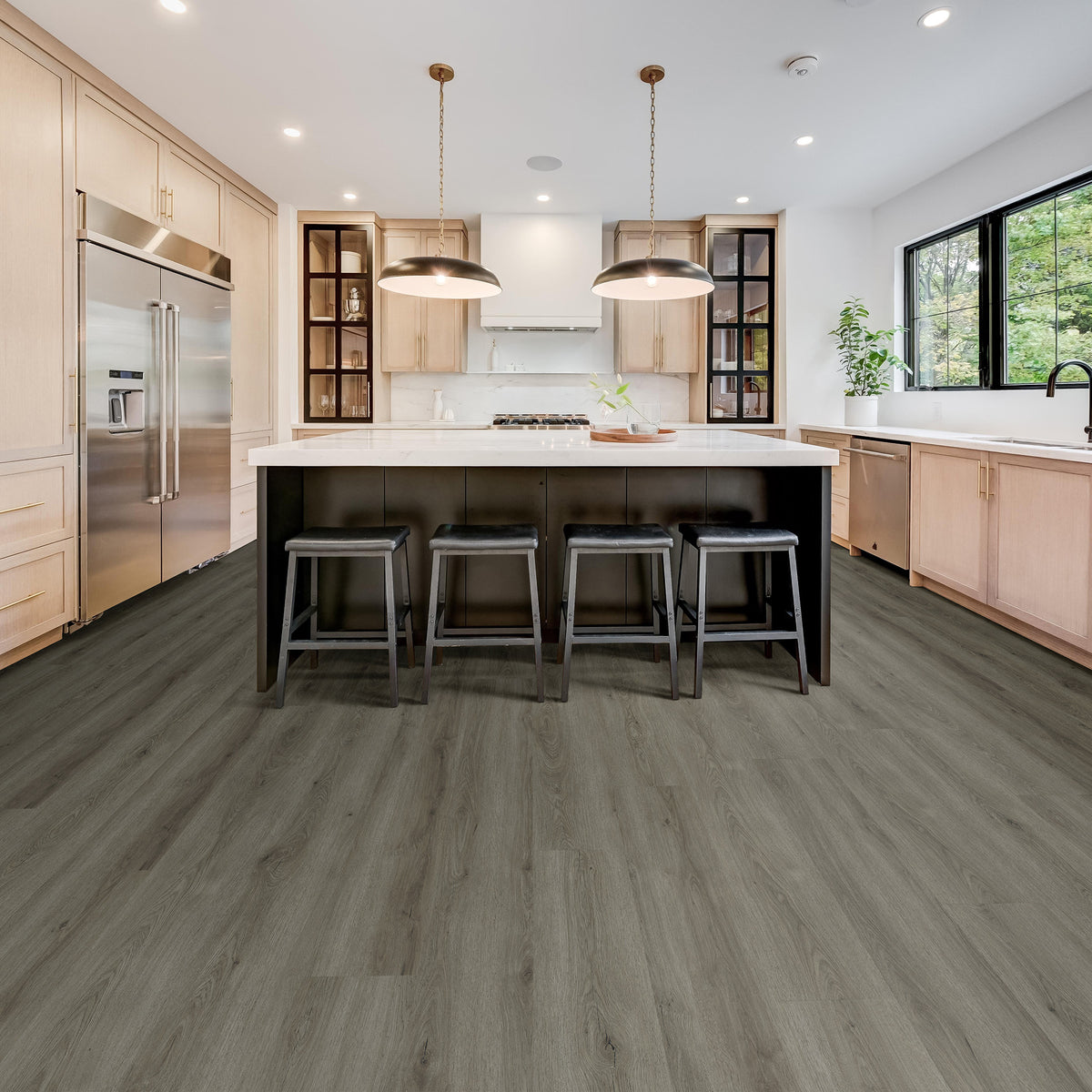 Slate Oak Water Resistant Laminate - lifestyle view