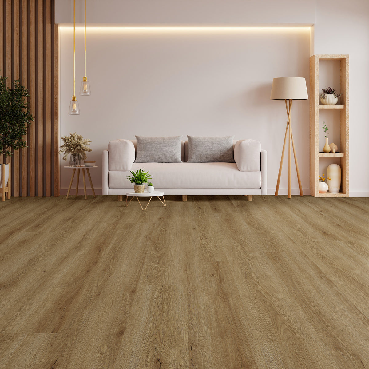 Riversand Oak Water Resistant Laminate - lifestyle view