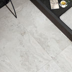 Chalk Structured Silk Tile - lifestyle view