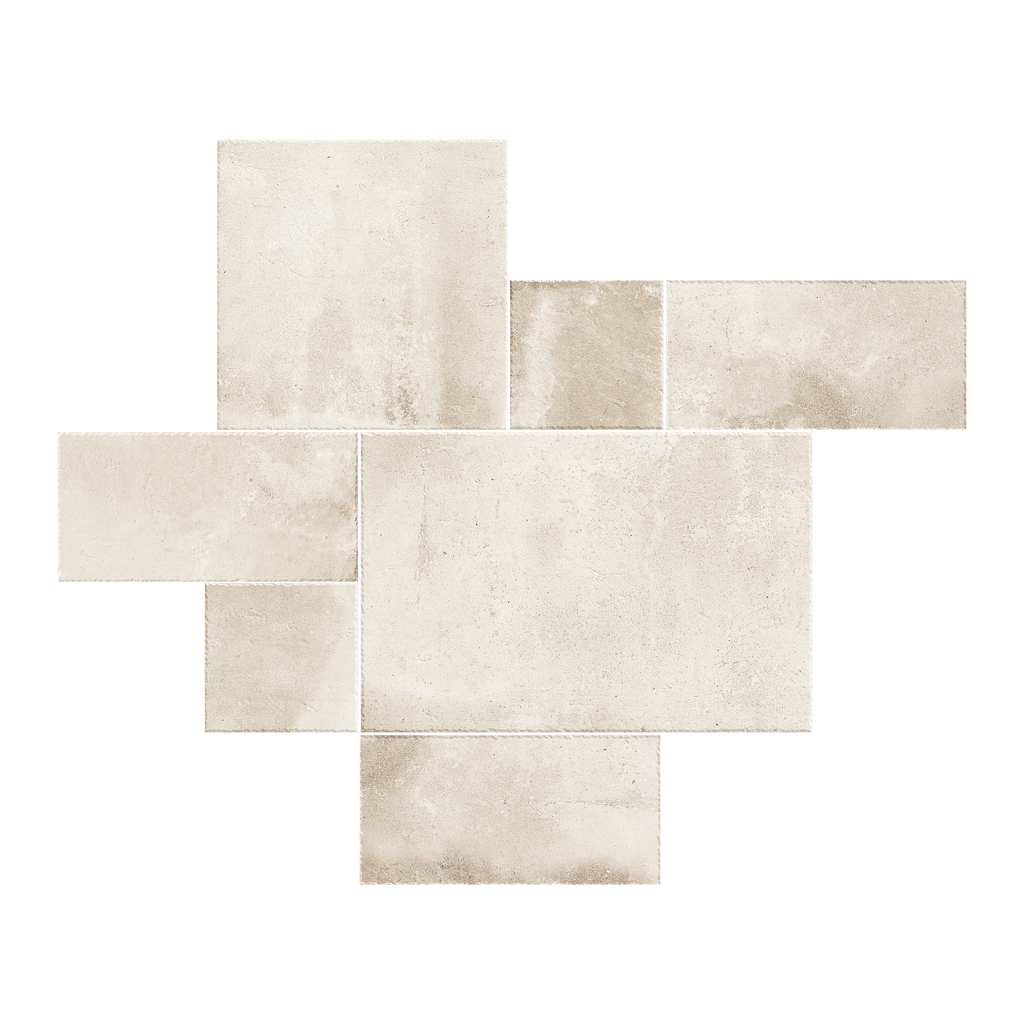 Tuscano Shell Structured Microtec Textured French Pattern Tile (Box 0.72m2)