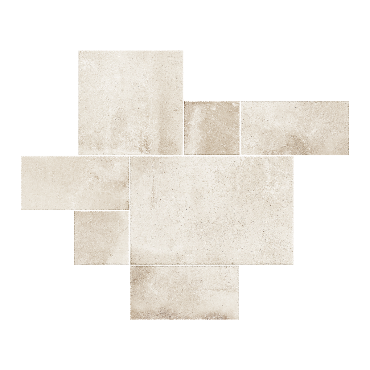 Tuscano Shell Structured Microtec Textured French Pattern Tile (Box 0.72m2)