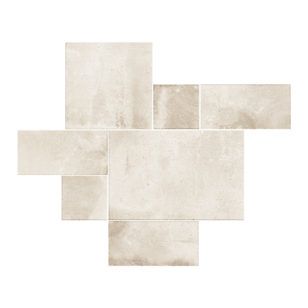 Tuscano Shell Structured Microtec Textured French Pattern Tile (Box 0.72m2)