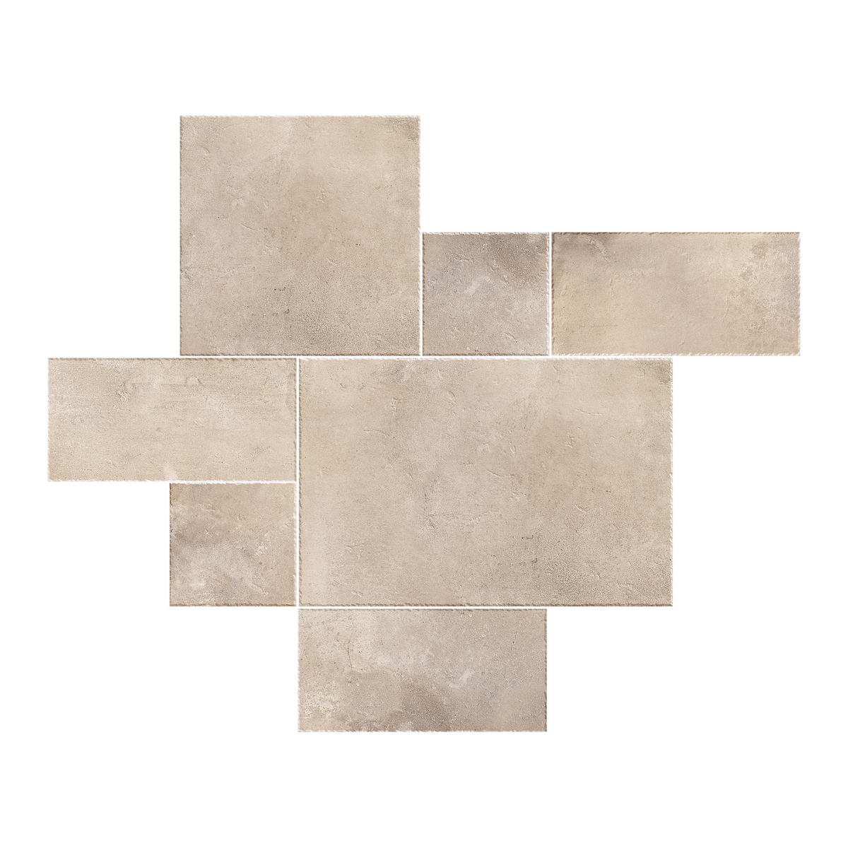 Tuscano Sand Structured Microtec Textured French Pattern Tile (Box 0.72m2)